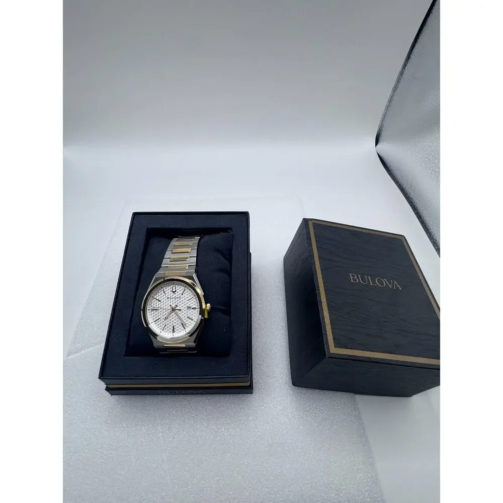 Bulova Classic Two-Tone Stainless Steel Quartz Men's Watch 98B424 MSRP $399